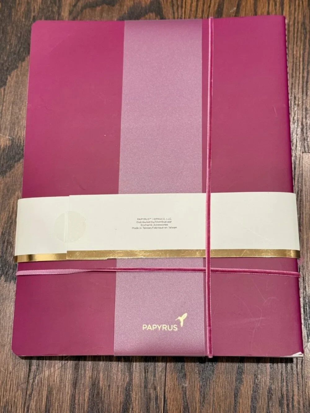 Papyrus Notebook Journal Set Pink Gold 3 Sizes + FREE Papyrus Pen Gift Set